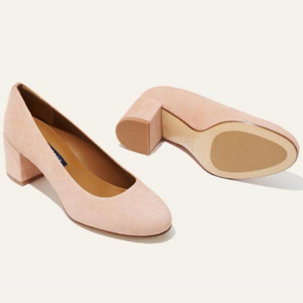 Margaux The Heel Suede Block Heels Sz 12.5 - Picture 4 of 13